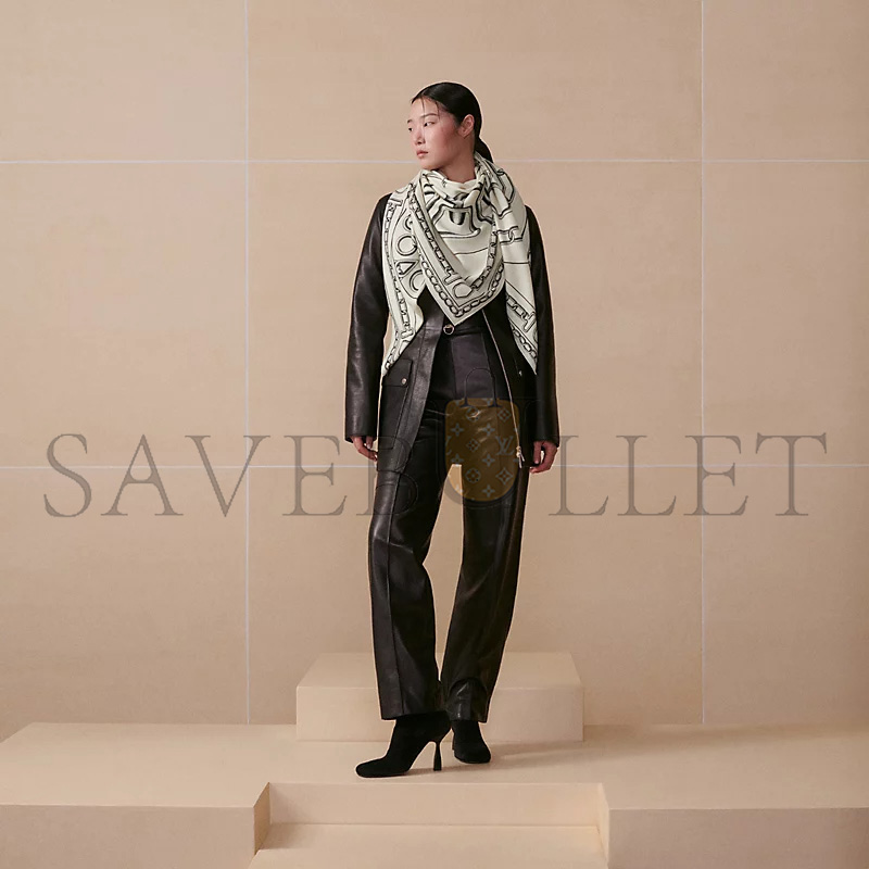 H**mes “kaleidoscope effect” 140 shawl h243800sv07 (135*135cm)